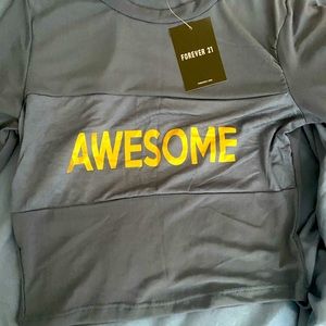 Crop top long sleeve new